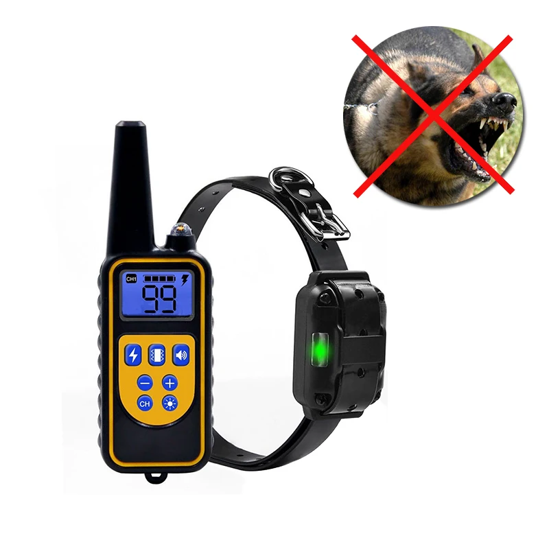 

6.18 Remote Electric Dog Training Collar Waterproof Rechargeable with LCD Display Shock Vibration Stop-Bark Pet Training