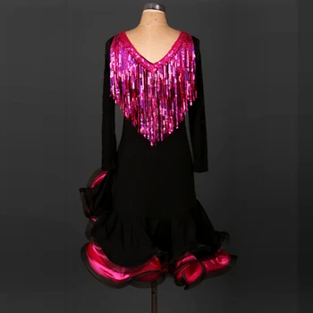 Latin dance costume senior sexy tassel sleeveless latin dance dress for women latin dance competition dresses S-4XL
Latin dance costume senior sexy tassel sleeveless latin dance dress for women latin dance competition dresses S-4XL