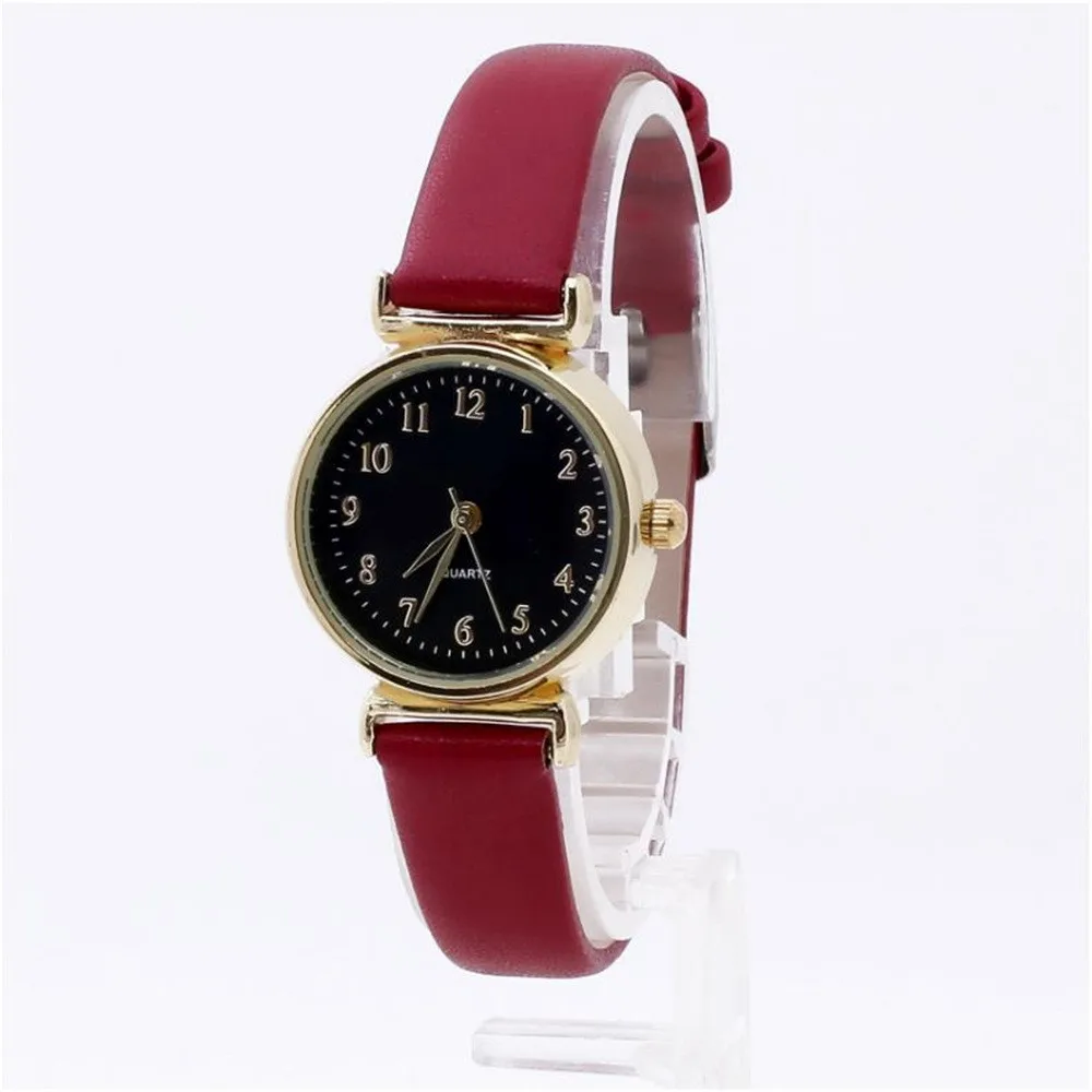 relogio feminino Glass Leather Skin Strap women watches Gold case Quartz Lovers Watches reloj mujer
relogio feminino Glass Leather Skin Strap women watches Gold case Quartz Lovers Watches reloj mujer
