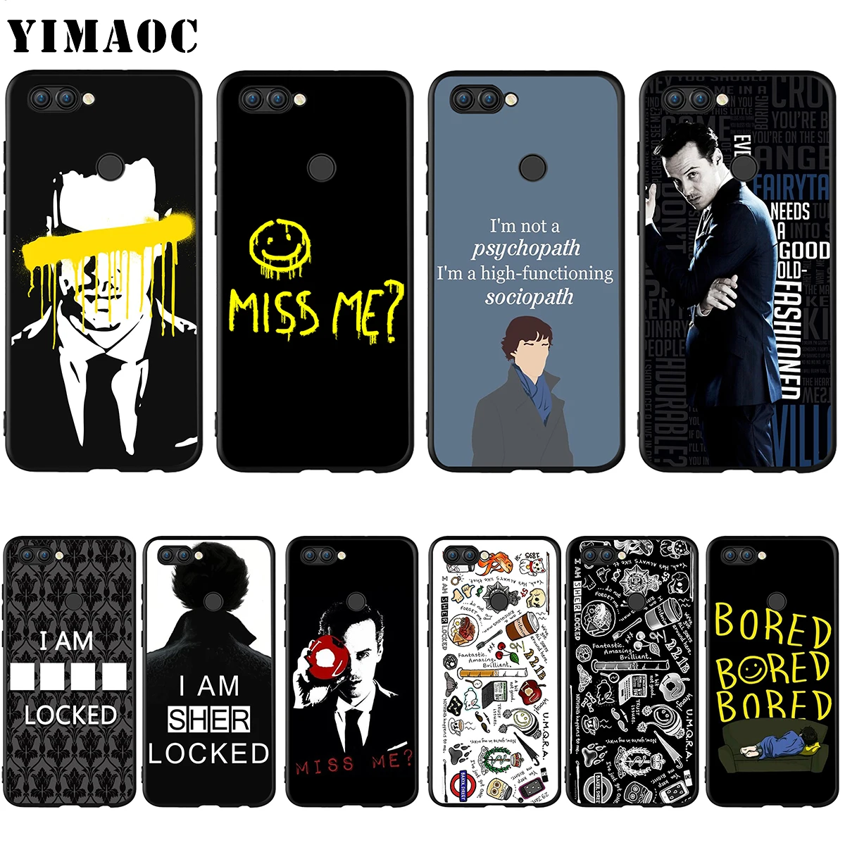 YIMAOC Sherlock Moriartee 221B Case for Huawei Mate 10 P8 P9 P10 P20 P30 P Smart Lite Pro Mini 2017
YIMAOC Sherlock Moriartee 221B Case for Huawei Mate 10 P8 P9 P10 P20 P30 P Smart Lite Pro Mini 2017