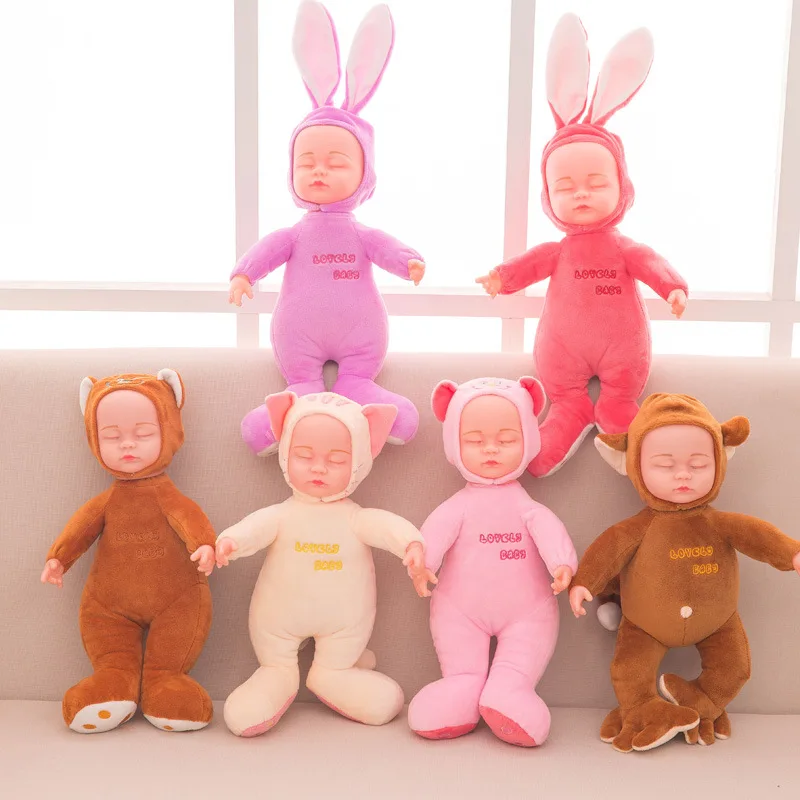 Dropshipping Promotion 38cm Lovely music Evade glue dolls Sound Record Repeat Stuffed Plush Animal Kawaii sleep doll Toys
Dropshipping Promotion 38cm Lovely music Evade glue dolls Sound Record Repeat Stuffed Plush Animal Kawaii sleep doll Toys