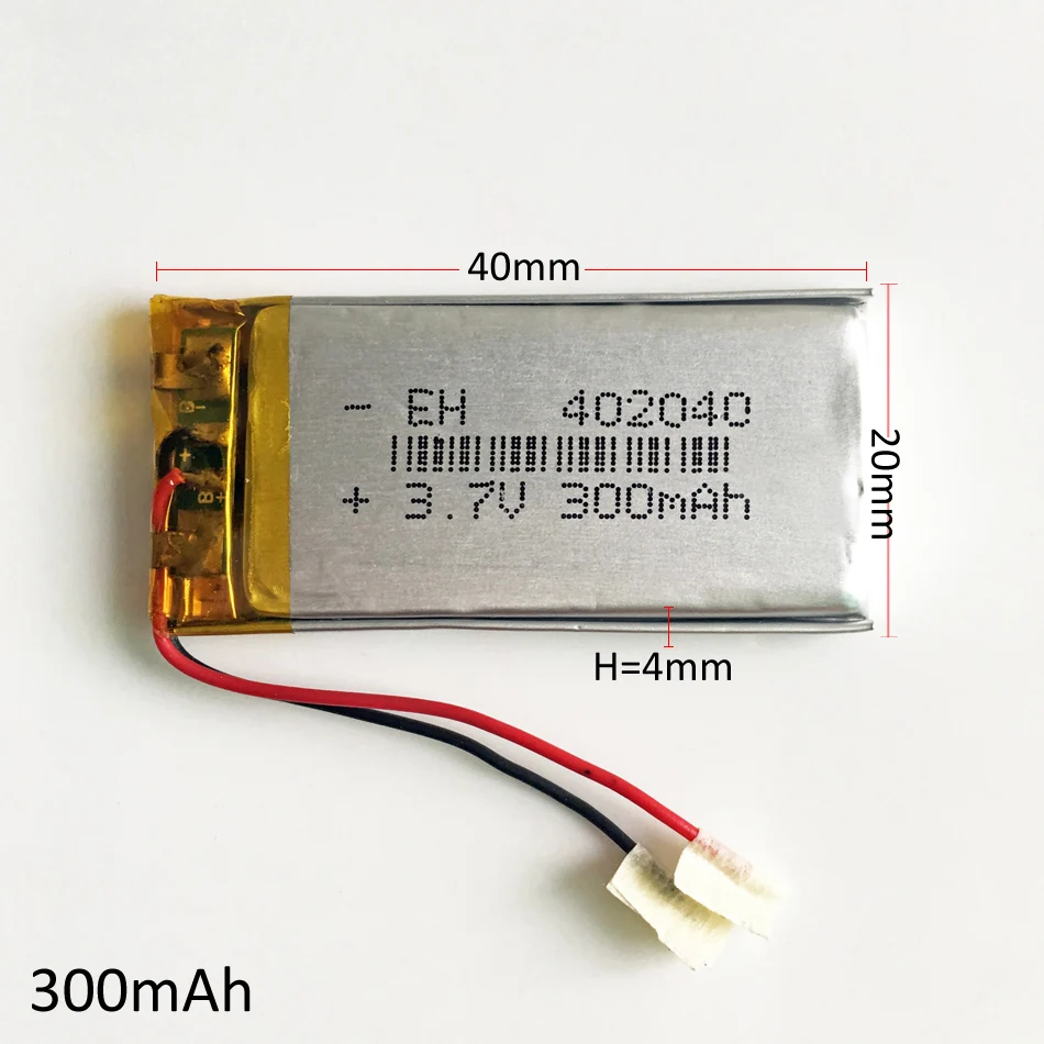 3.7V 300mAh 402040 Lithium Polymer LiPo li ion Rechargeable Battery cells power For Mp3 GPS PSP mobile bluetooth smart watch
3.7V 300mAh 402040 Lithium Polymer LiPo li ion Rechargeable Battery cells power For Mp3 GPS PSP mobile bluetooth smart watch