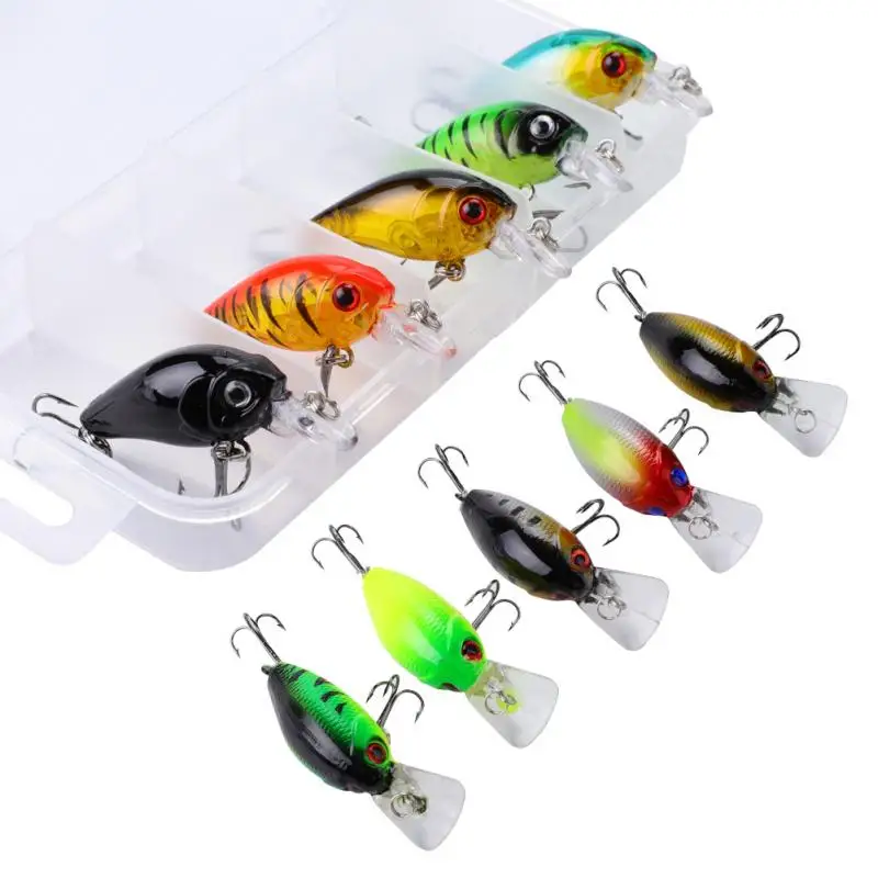 5 Pcs/Set 2 Types Fishing Lures Deep Diving Crankbait 50mm 10g Artificial Hard Fishing Bait Wobblers 2 Hooks Fishing Accessories
5 Pcs/Set 2 Types Fishing Lures Deep Diving Crankbait 50mm 10g Artificial Hard Fishing Bait Wobblers 2 Hooks Fishing Accessories