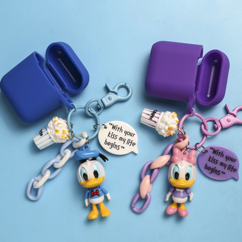 Silicone Headphones Popcorn Cover Cartoon Donald Duck Keychain Cover For Airpods For Apple Airpods Bluetooth Headset Box case
Silicone Headphones Popcorn Cover Cartoon Donald Duck Keychain Cover For Airpods For Apple Airpods Bluetooth Headset Box case