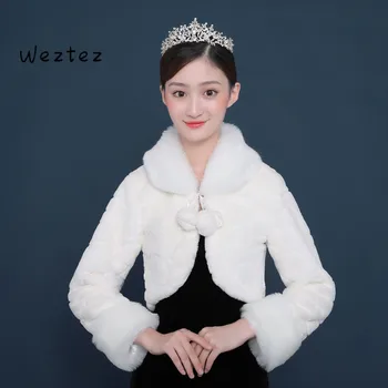 Bridal Jacket Winter Warm Bride Wrap Shawl Cape Short Coat Faux Fur Wedding Accessories PJ57
Bridal Jacket Winter Warm Bride Wrap Shawl Cape Short Coat Faux Fur Wedding Accessories PJ57