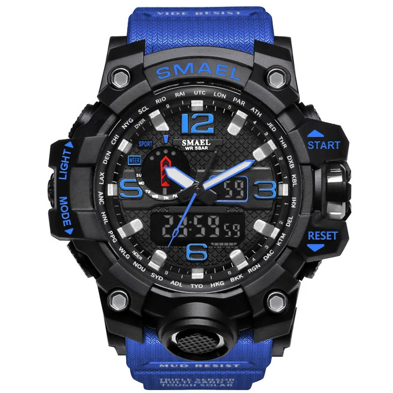 SmartWatch IP68 Watch relogio Inteligente Sport Watch Back Light Dual Display Men Watch Military Quartz Watch Wristwatch
SmartWatch IP68 Watch relogio Inteligente Sport Watch Back Light Dual Display Men Watch Military Quartz Watch Wristwatch