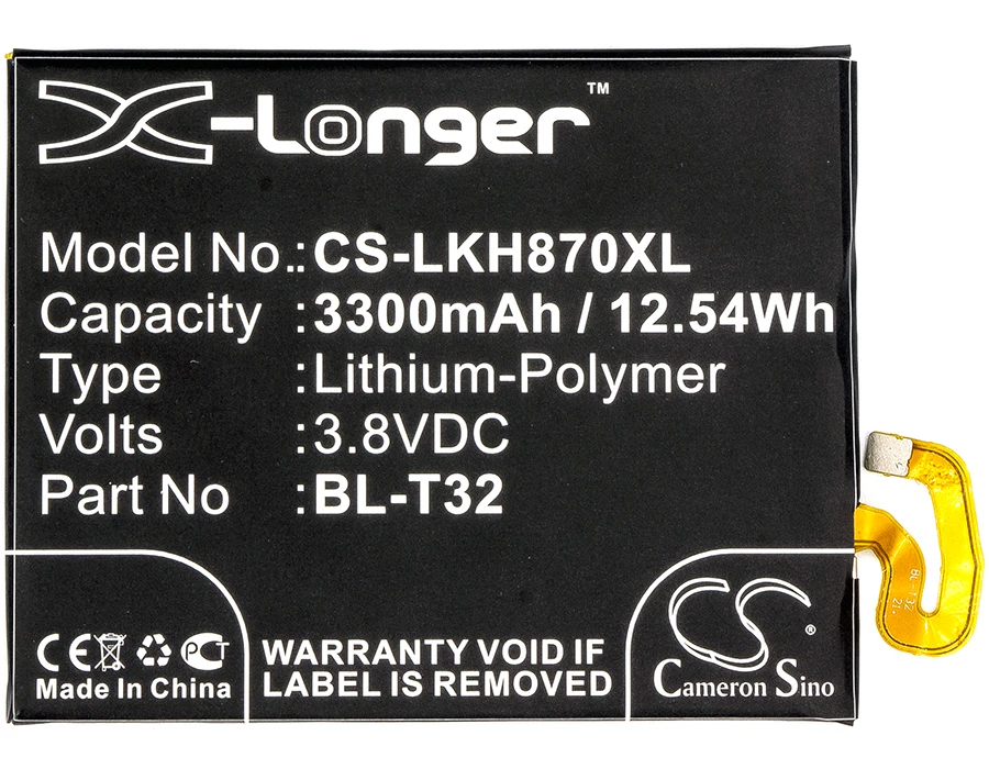 Аккумулятор Cameron Sino на 3300 мач BL T32 EAC63438701 для LG AS993 G6 TD LTE G600K H870 H870DS H871 H872 LS993 US997