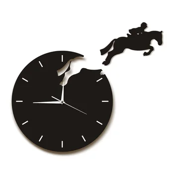 1Piece Horseriding Wall Clock Modern Design Horseman Jumping Wall Watch Rider on Horseback Jumping Horse Equestrian Home Decor
1Piece Horseriding Wall Clock Modern Design Horseman Jumping Wall Watch Rider on Horseback Jumping Horse Equestrian Home Decor