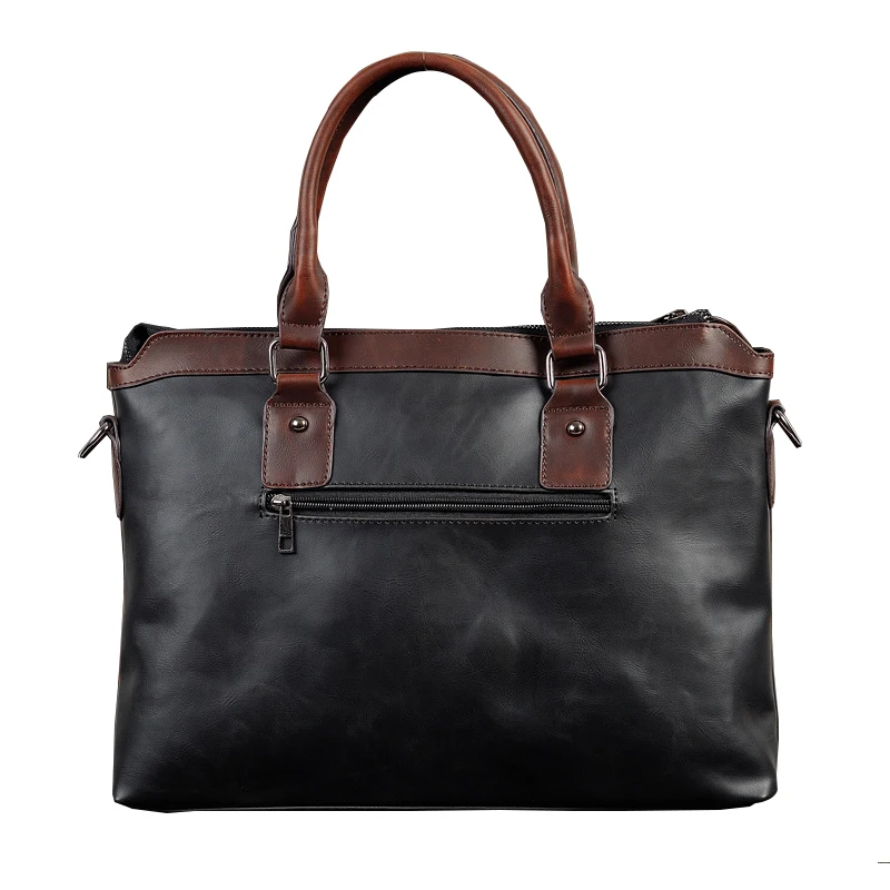 Fashion Vintage Men PU Leather Top Handle Handbags Large Capacity Messenger Bag Business Bag Zipper Shoulder Bags for Man
Fashion Vintage Men PU Leather Top Handle Handbags Large Capacity Messenger Bag Business Bag Zipper Shoulder Bags for Man