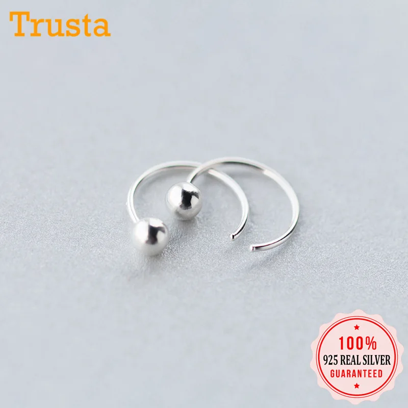 Trusta 2019 100% 925 Solid Real Sterling Silver Fashion Cute Round Beads Stud Earrings For Women Girls Kids Gift Jewelry DS1248
Trusta 2019 100% 925 Solid Real Sterling Silver Fashion Cute Round Beads Stud Earrings For Women Girls Kids Gift Jewelry DS1248