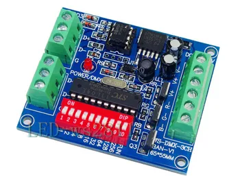 Easy DMX DMX512 3CH LED Decoder, RGB Controller, Dimmer, Drive For LEDs DC 5V-24V
Easy DMX DMX512 3CH LED Decoder, RGB Controller, Dimmer, Drive For LEDs DC 5V-24V