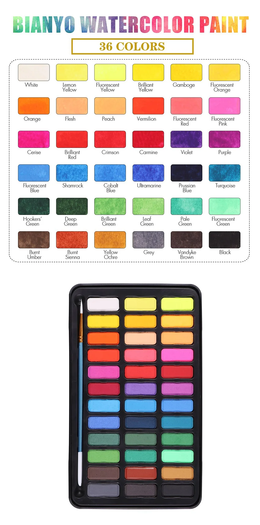 Bianyo Markers Color Chart