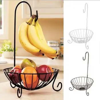 Creative Iron Fruit Plate Metal Fruit Basket Hanger Holder Hook Organizer Metal Fruit Basket Kitchen Tableware Tool
Creative Iron Fruit Plate Metal Fruit Basket Hanger Holder Hook Organizer Metal Fruit Basket Kitchen Tableware Tool