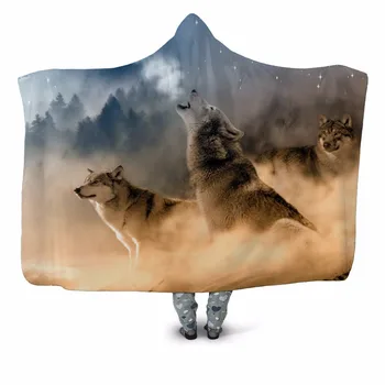 Wolf Howling 3D Printed Plush Hood Washable Blanket for Adult Child Sofa Quilt Wearable Fleece Throw DIY Blanket Home Office New
Wolf Howling 3D Printed Plush Hood Washable Blanket for Adult Child Sofa Quilt Wearable Fleece Throw DIY Blanket Home Office New