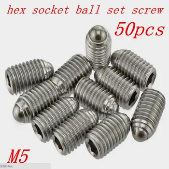 50pcs/lot M5*8/10/12/16/20 Hex Socket Spring Ball Plunger Set Screw, wave beads positioning marbles tight screws
50pcs/lot M5*8/10/12/16/20 Hex Socket Spring Ball Plunger Set Screw, wave beads positioning marbles tight screws