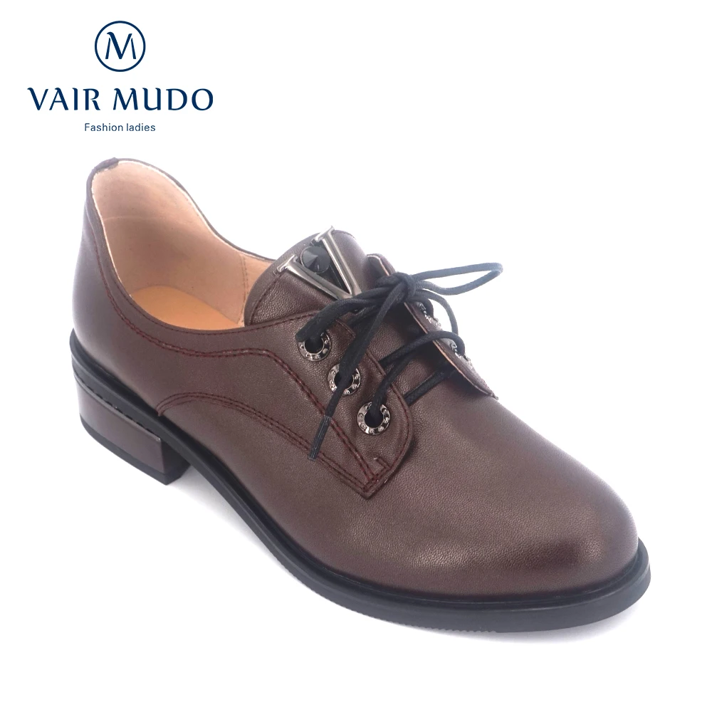 VAIR MUDO Genuine Leather Women Shoes Handmade Lace-up Round Toe thick Heel Leisure Comfortable Soft Office Lady Shoes D2
VAIR MUDO Genuine Leather Women Shoes Handmade Lace-up Round Toe thick Heel Leisure Comfortable Soft Office Lady Shoes D2