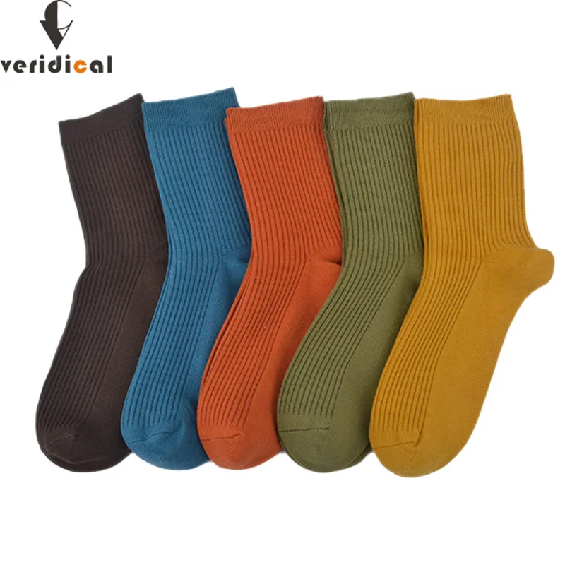 VERIDICAL 5 pairs/lot men socks cotton good quality business Candy color work harajuku socks for man solid meia Fit EU39-45
VERIDICAL 5 pairs/lot men socks cotton good quality business Candy color work harajuku socks for man solid meia Fit EU39-45