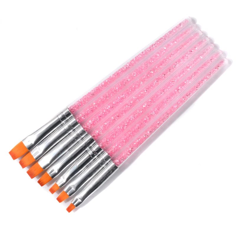 7 Pcs/Set Flat Nail Art Brush DIY UV Gel Polish Drawing Painting Pen Multi Size Rhinestone Handle Manicure Brushes Tools Kits
7 Pcs/Set Flat Nail Art Brush DIY UV Gel Polish Drawing Painting Pen Multi Size Rhinestone Handle Manicure Brushes Tools Kits