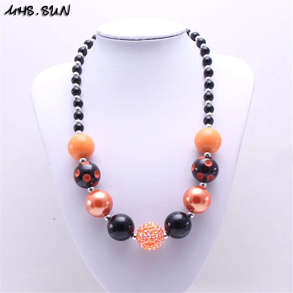 MHS.SUN 1PCS Newest Halloween Chunky Necklace Bubblegum Bead Best Gift Baby Girl Chunky Necklace Jewelry For Toddler Children
MHS.SUN 1PCS Newest Halloween Chunky Necklace Bubblegum Bead Best Gift Baby Girl Chunky Necklace Jewelry For Toddler Children