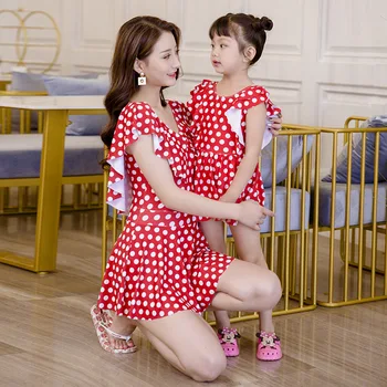 Mommy and Me Swimsuit Polka Dot Red Baby Girls Swimwear for Family Look Matching Outfits Beach Clothing Mother Daughter Dress
Mommy and Me Swimsuit Polka Dot Red Baby Girls Swimwear for Family Look Matching Outfits Beach Clothing Mother Daughter Dress