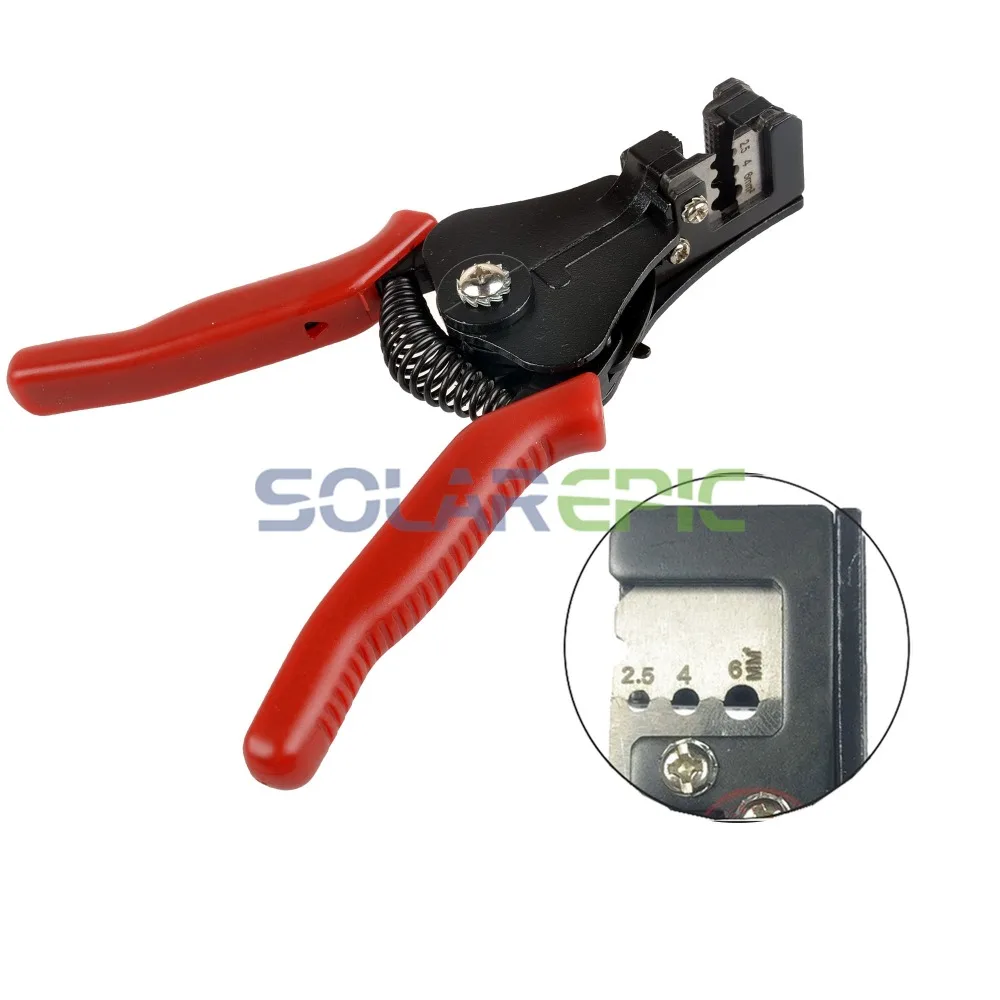 Solar Photovoltaic Stripper LA-2546B Wire Stripper For 2.5/4/6mm2 MC4 Panel Connectors Hand Crimping Tools Solar System Tools
Solar Photovoltaic Stripper LA-2546B Wire Stripper For 2.5/4/6mm2 MC4 Panel Connectors Hand Crimping Tools Solar System Tools