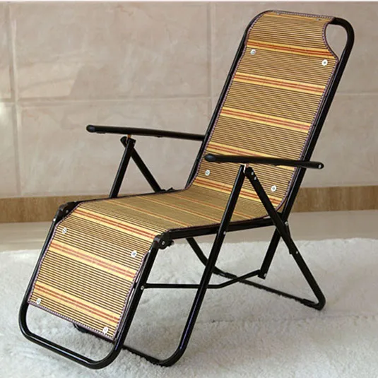 Лето бамбук стул складные стулья офис обед сон отдых на кресло коврик плетеные |