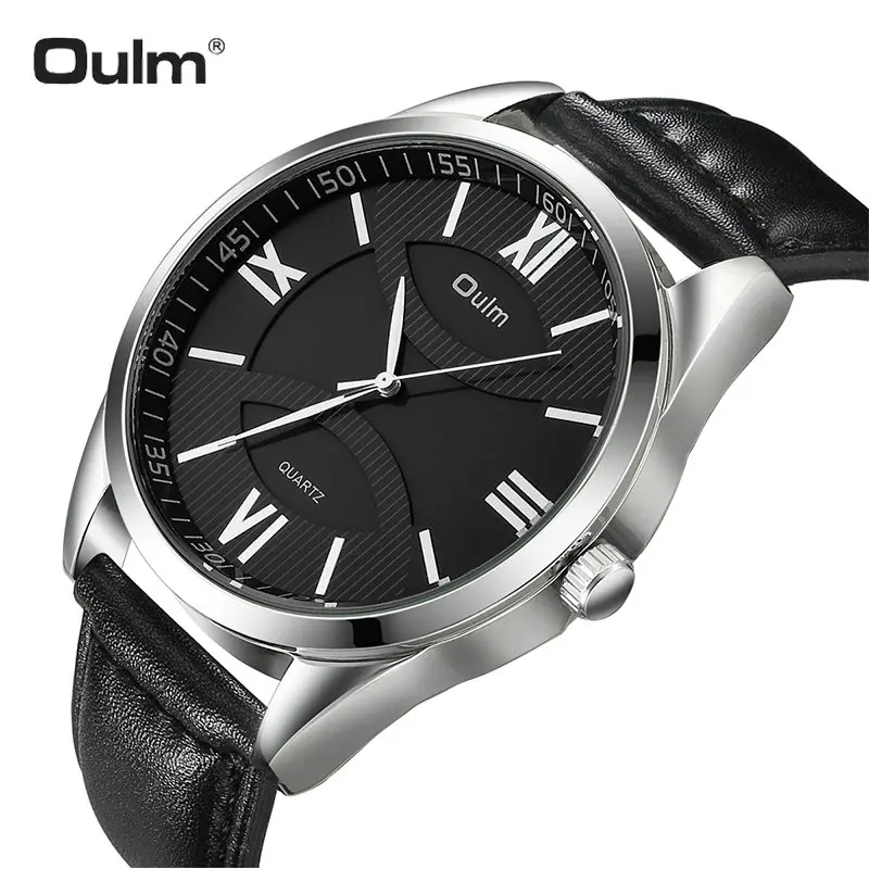 OULM Minimalist Big Size Watch Men Quartz Clock Genuine Leather Strap Black Dial Fashion Dress Mens Watches Top Brand Luxury
OULM Minimalist Big Size Watch Men Quartz Clock Genuine Leather Strap Black Dial Fashion Dress Mens Watches Top Brand Luxury
