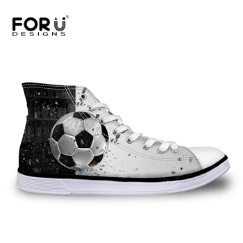 

FORUDESIGNS High-top Men Casual Canvas Shoes Spring Cool Fire Ball Prints Men's High Top Vulcanized Shoes Zapatos Hombre Sneaker