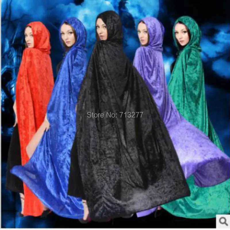 Free Shipping Adult Witch Long Green Red Blue Black Halloween Cloaks Hood and Capes Halloween Costumes for Women Men
Free Shipping Adult Witch Long Green Red Blue Black Halloween Cloaks Hood and Capes Halloween Costumes for Women Men