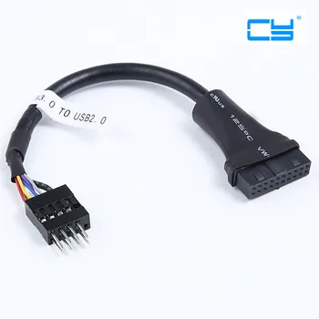 15CM Mainboard Motherboard USB 3.0 20 Pin Female to USB 2.0 9 pin Male Housing Extension Adapter Cable For desktop Computer PC
15CM Mainboard Motherboard USB 3.0 20 Pin Female to USB 2.0 9 pin Male Housing Extension Adapter Cable For desktop Computer PC