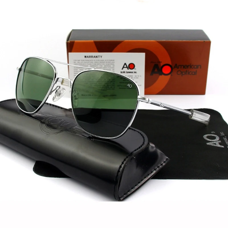 Pilot Sunglasses Men Top Quality Brand Designer AO Sun Glasses 55mm For Male American Army Military Optical Glass Lens ZY071
Pilot Sunglasses Men Top Quality Brand Designer AO Sun Glasses 55mm For Male American Army Military Optical Glass Lens ZY071