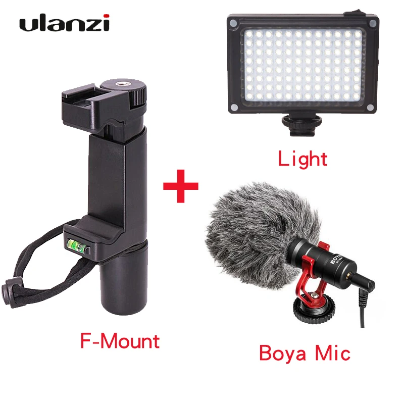 Ulanzi F-Mount with Selfie Stick Hand Grip with Cold Shoe for Mic Light Mobile Clip for Smartphone i Phone Samsung
Ulanzi F-Mount with Selfie Stick Hand Grip with Cold Shoe for Mic Light Mobile Clip for Smartphone i Phone Samsung