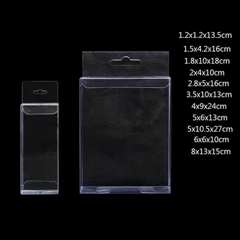 50pcs/lot Wholesale PVC Clear Plastic Packaging Boxes with Hanging Hole Gift Box PVC Case Transparent Box For jewelry/Candy/toys
50pcs/lot Wholesale PVC Clear Plastic Packaging Boxes with Hanging Hole Gift Box PVC Case Transparent Box For jewelry/Candy/toys