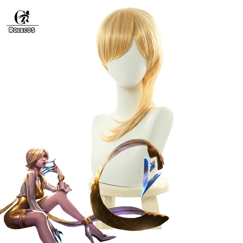 ROLECOS KDA Evelynn Cosplay Hair LOL Prestige Edition Evelynn Cosplay Headwear Women Hair 45CM Blonde Long Heat Resistant
ROLECOS KDA Evelynn Cosplay Hair LOL Prestige Edition Evelynn Cosplay Headwear Women Hair 45CM Blonde Long Heat Resistant