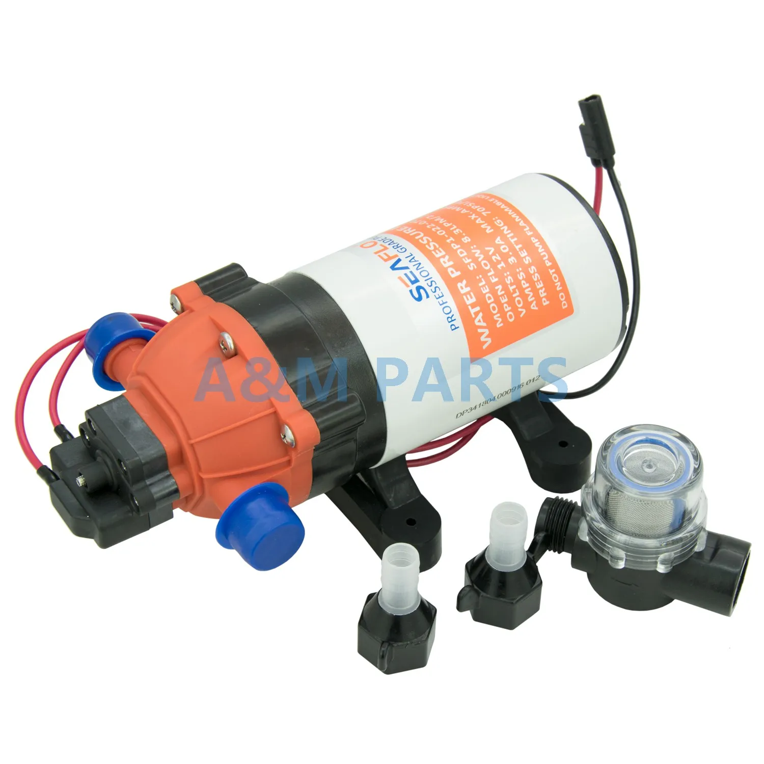 Self Priming Diaphragm Pump Boat Marine RV Diaphragm Water Pump 12V 70 PSI 2.2 GPM
Self Priming Diaphragm Pump Boat Marine RV Diaphragm Water Pump 12V 70 PSI 2.2 GPM
