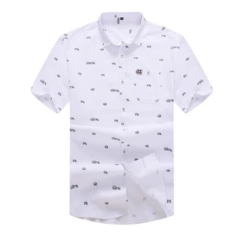 2018 NEW large size 8XL 7XL 6XL 5XL Mens print Summer blue Short Sleeve Lapel Male Casual Tops Masculina Shirts Business Casual
2018 NEW large size 8XL 7XL 6XL 5XL Mens print Summer blue Short Sleeve Lapel Male Casual Tops Masculina Shirts Business Casual