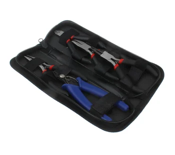 Black Bag Handle Jewellery Plier Set Cutter Chain Round Bent Nose Beading Making Repair Tool Kit 5PCS DIY Tools
Black Bag Handle Jewellery Plier Set Cutter Chain Round Bent Nose Beading Making Repair Tool Kit 5PCS DIY Tools