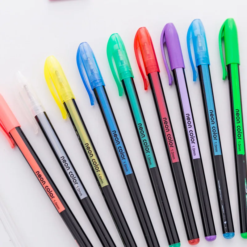 12colors/set Creative Gel Pen Set Rainbow Drawing Color Pens for Metallic Pastel Neon Glitter Hightlight Art Markers Stationery
12colors/set Creative Gel Pen Set Rainbow Drawing Color Pens for Metallic Pastel Neon Glitter Hightlight Art Markers Stationery