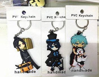 Hot Sale 20pcs Cartoon Japanese Anime Black Butler Double Sided PVC Key Chains Pendant Children Gifts Party Favors S-64
Hot Sale 20pcs Cartoon Japanese Anime Black Butler Double Sided PVC Key Chains Pendant Children Gifts Party Favors S-64