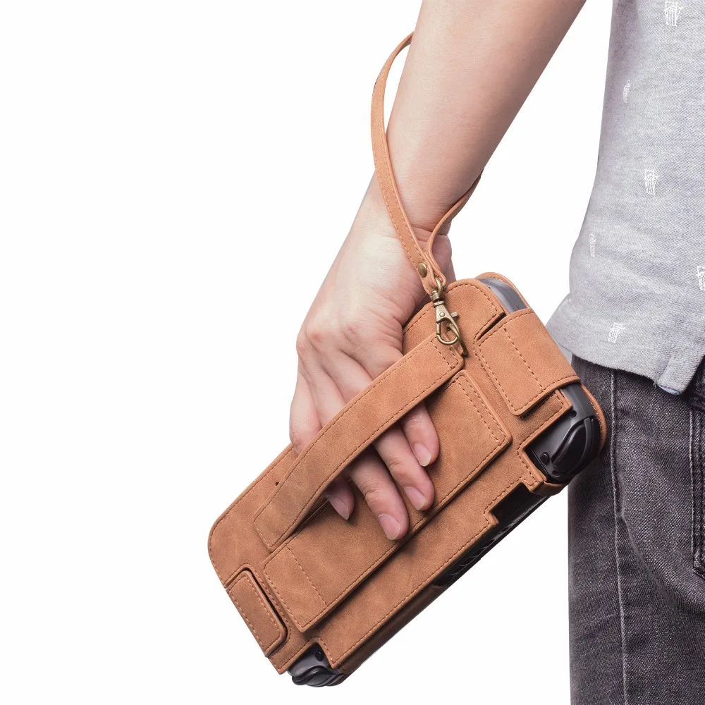 For Nintend Switch Protective Leather Case Shell Travel Carrying Storage Bag NS NX Console Handbag With 3 Game Holder/Lanyard
For Nintend Switch Protective Leather Case Shell Travel Carrying Storage Bag NS NX Console Handbag With 3 Game Holder/Lanyard