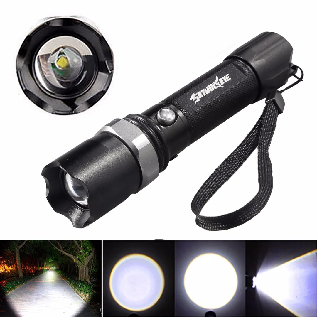 2019 New Black 10000 LM XML-T6 LED Flashlight Portable Torch Lamp 3 Modes Light