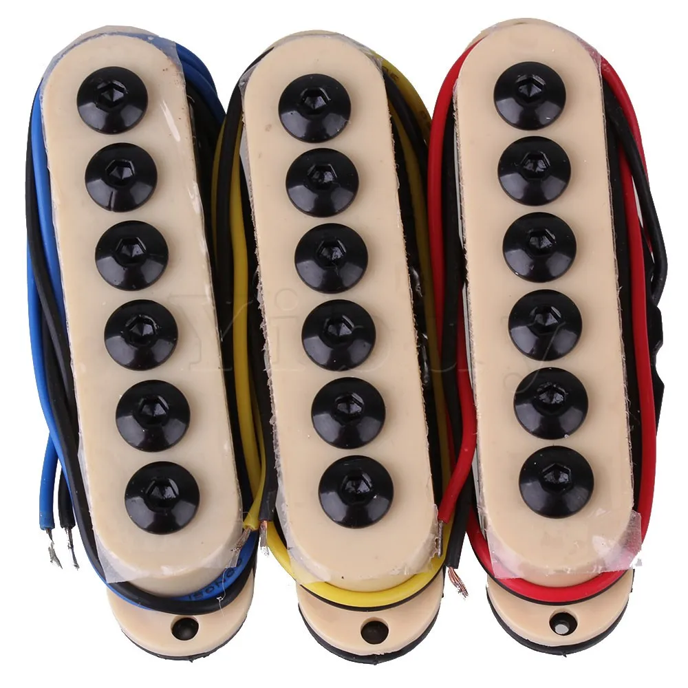 Yibuy Set of 3pcs Creamy-White Electric Guitar Pickup Bridge Neck Middle Invader Style
Yibuy Set of 3pcs Creamy-White Electric Guitar Pickup Bridge Neck Middle Invader Style