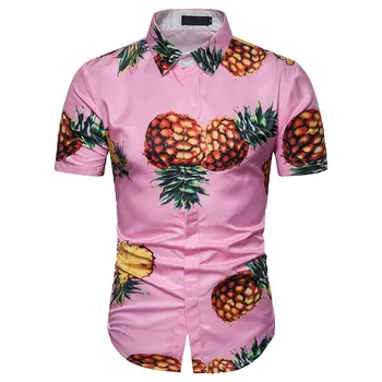 Casual Beach Blouse Men Social Shirt Male Loose Hawaiian Shirt for Men Pineapple 3D print Short Sleeve Summer
Casual Beach Blouse Men Social Shirt Male Loose Hawaiian Shirt for Men Pineapple 3D print Short Sleeve Summer
