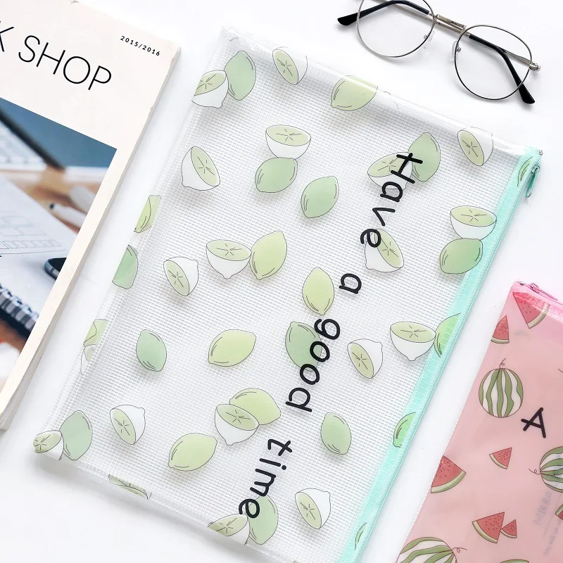 Fresh Pomegranate Lemon Mangosteen Watermelon Flat Pen Pencil Bag Case File Bag Folder Storage for Papers Stationery
Fresh Pomegranate Lemon Mangosteen Watermelon Flat Pen Pencil Bag Case File Bag Folder Storage for Papers Stationery