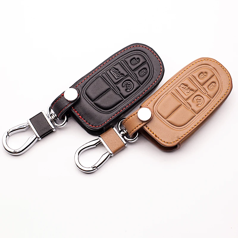 Genuine Leather Car Keychain Key Case Cover For Fiat For Jeep Grand Cherokee Compass Patriot Dodge Journey Chrysler 300C Car Key
Genuine Leather Car Keychain Key Case Cover For Fiat For Jeep Grand Cherokee Compass Patriot Dodge Journey Chrysler 300C Car Key