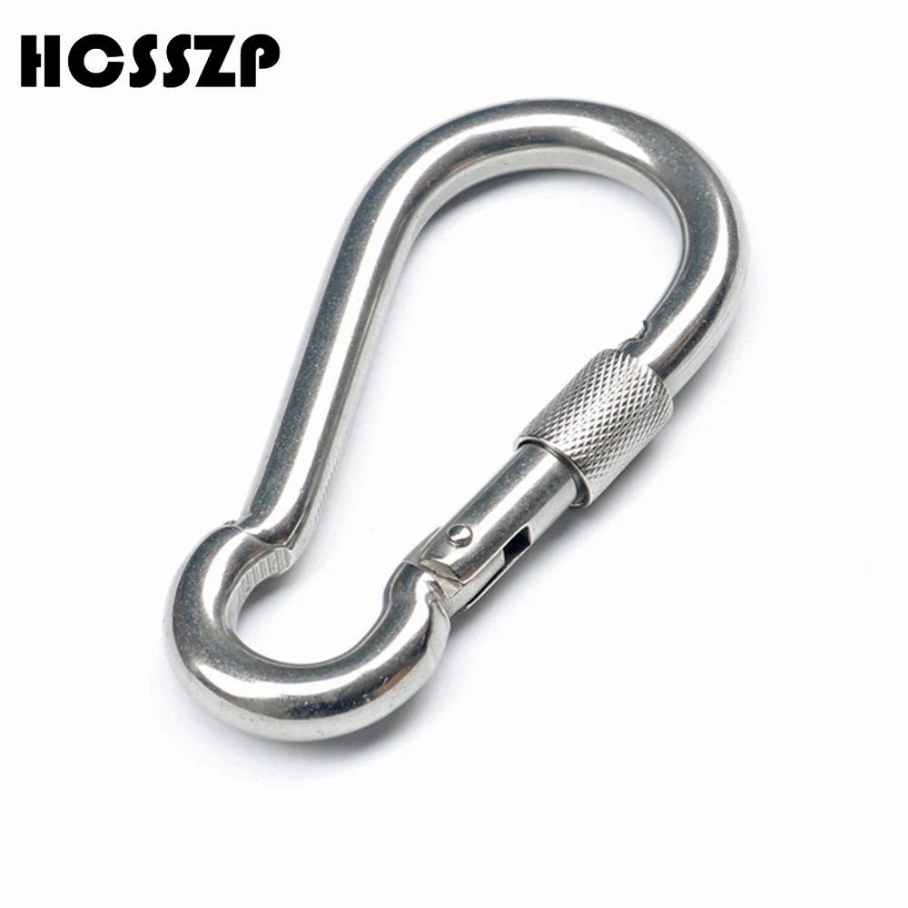 5 pcs Nut Spring Safety Buckle 304 Stainless steel Multi Tool Outdoor Fast Lock Climbing Button Carabiner Camping Hiking Hook
5 pcs Nut Spring Safety Buckle 304 Stainless steel Multi Tool Outdoor Fast Lock Climbing Button Carabiner Camping Hiking Hook