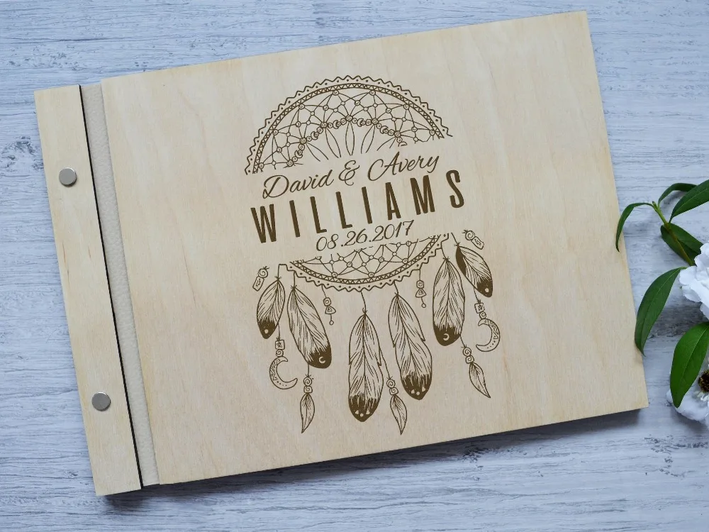 Custom Wedding Guest Book Dream catcher wedding guest book Rustic guestbook Photo guestbook sign Custom engraved Wood guestbook
Custom Wedding Guest Book Dream catcher wedding guest book Rustic guestbook Photo guestbook sign Custom engraved Wood guestbook