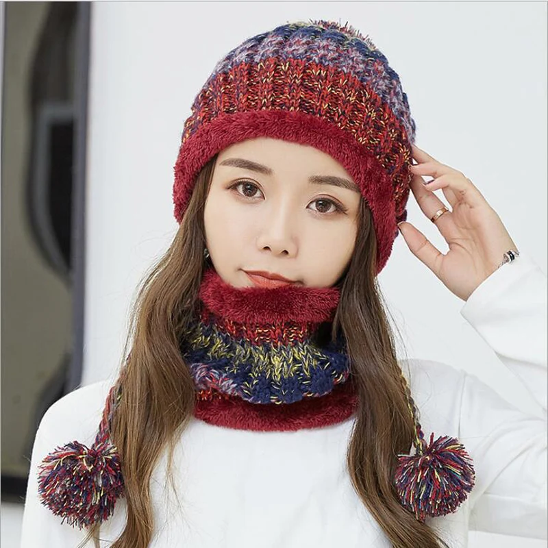 Fashion 2018 Winter Knitted Hat Women Scarf Caps Mask Gorras Bonnet Warm Baggy Winter Hats For Girls Skullies Beanies
Fashion 2018 Winter Knitted Hat Women Scarf Caps Mask Gorras Bonnet Warm Baggy Winter Hats For Girls Skullies Beanies