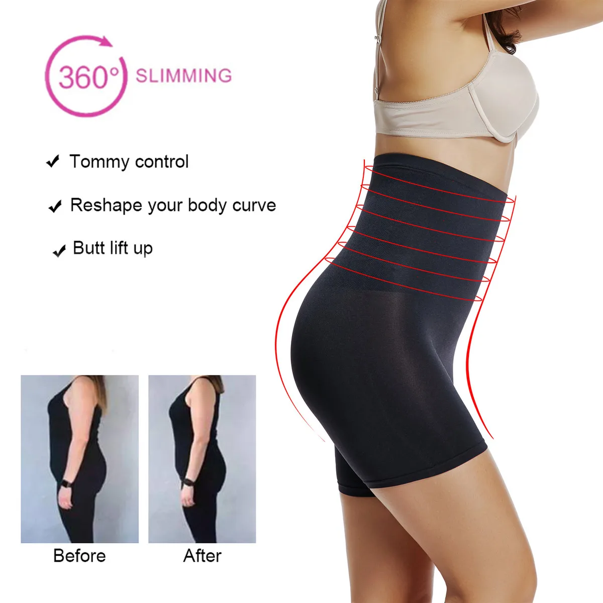 Joyshaper Women Slimming Shapewear Tummy Control Butt Lifter Panties High Waist Body Shaper Tight Power Short Skin-friendly
Joyshaper Women Slimming Shapewear Tummy Control Butt Lifter Panties High Waist Body Shaper Tight Power Short Skin-friendly