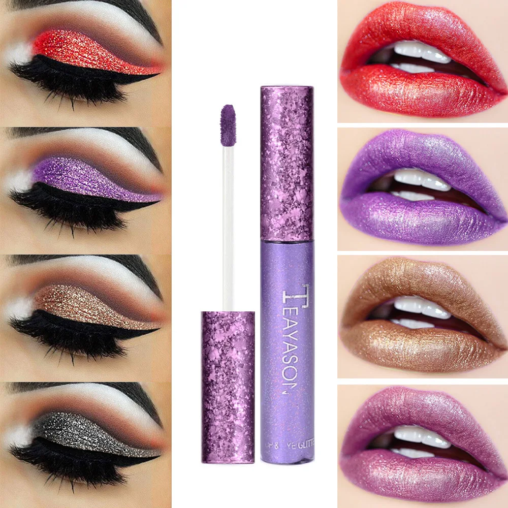 Glitter Eyeshadow Liquid Diamond Shimmer Metallic Lip gloss Pigment Purple Red Black Liquid Eyeshadow Eyes Makeup or Lips Makeup
Glitter Eyeshadow Liquid Diamond Shimmer Metallic Lip gloss Pigment Purple Red Black Liquid Eyeshadow Eyes Makeup or Lips Makeup